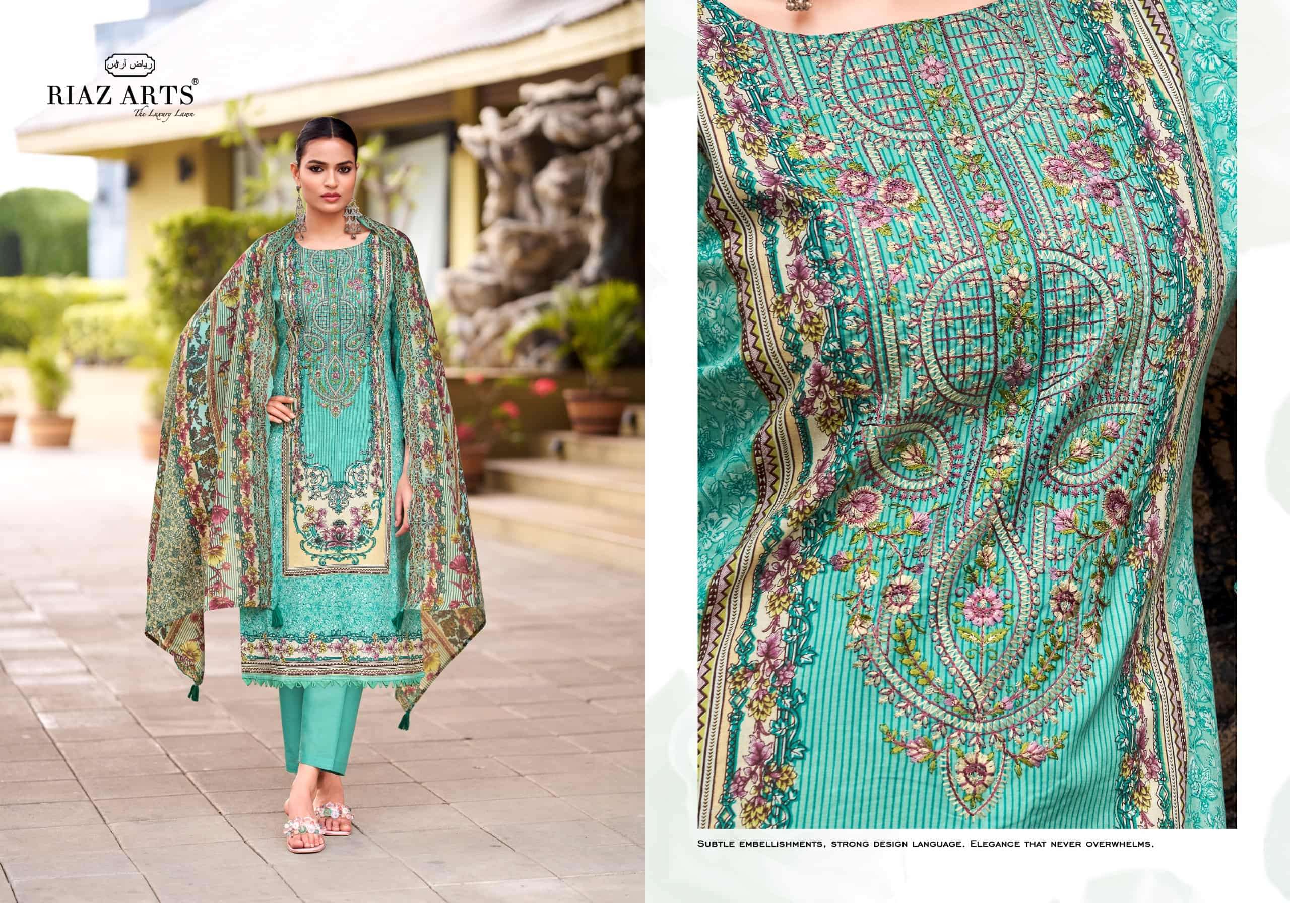 Riaz Arts Abu Saeed Vol 2 Cotton Pakistani Suit