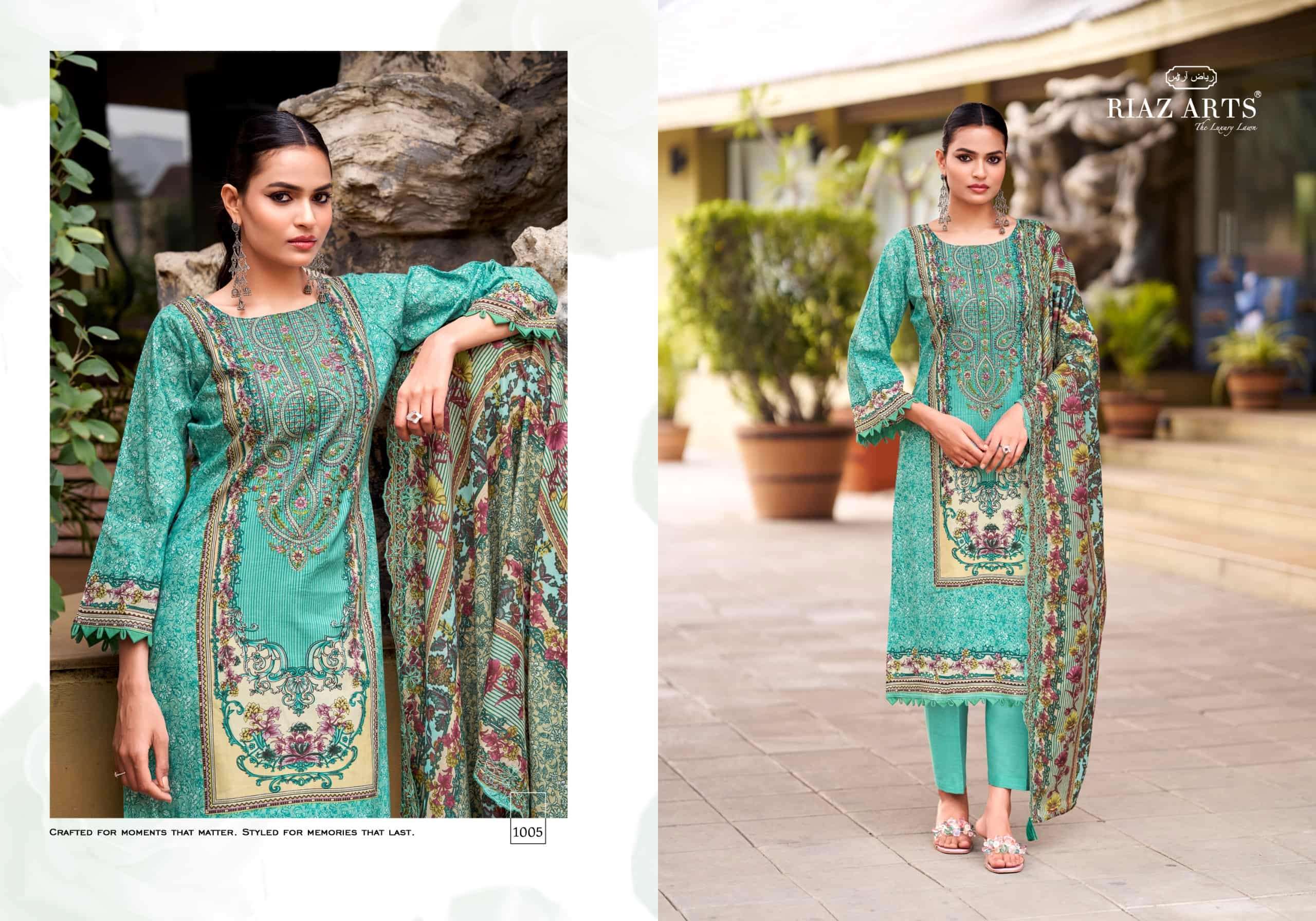 Riaz Arts Abu Saeed Vol 2 Cotton Pakistani Suit