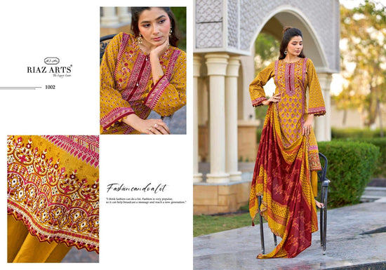 Riaz Arts Bin Saeed Vol 16 Cotton Pakistani Suit - Amrah Wholesale