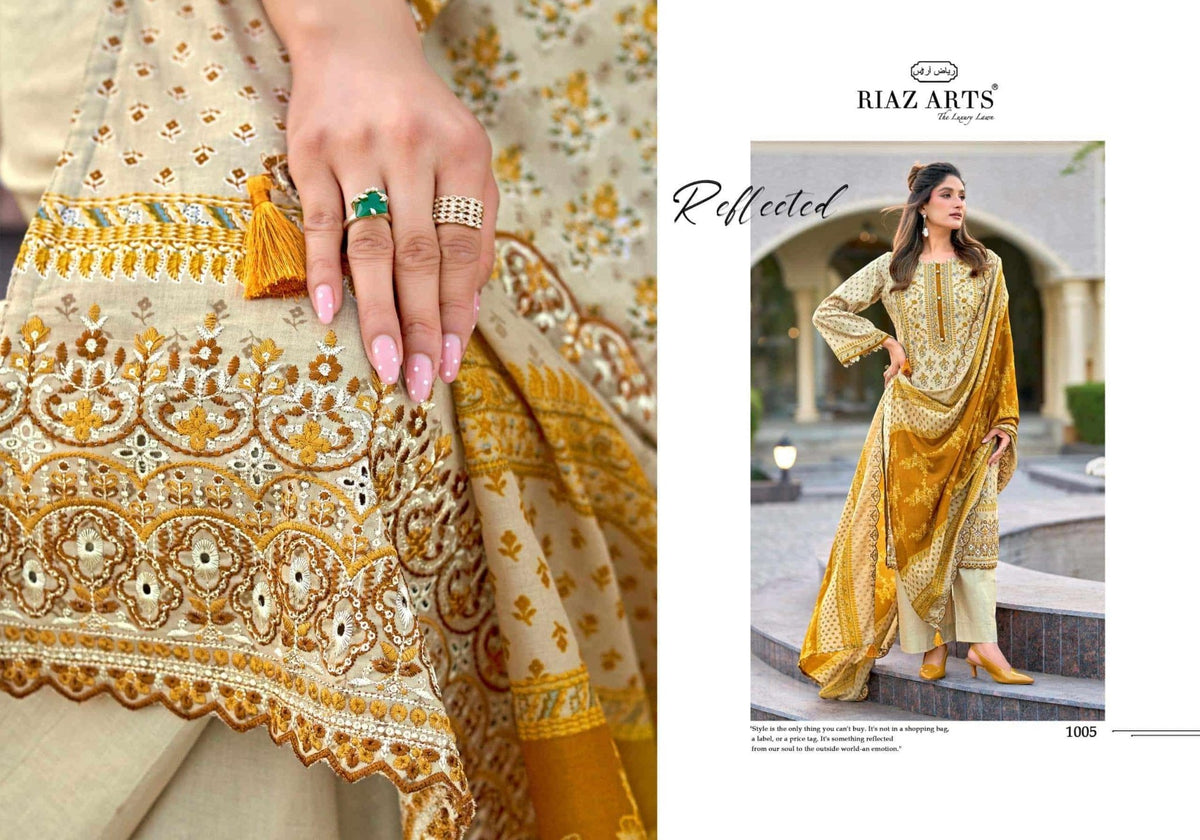 Riaz Arts Bin Saeed Vol 16 Cotton Pakistani Suit - Amrah Wholesale
