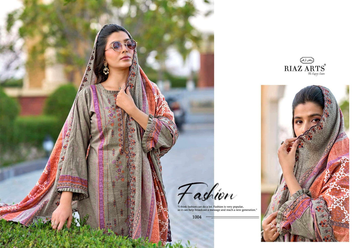 Riaz Arts Bin Saeed Vol 16 Cotton Pakistani Suit - Amrah Wholesale