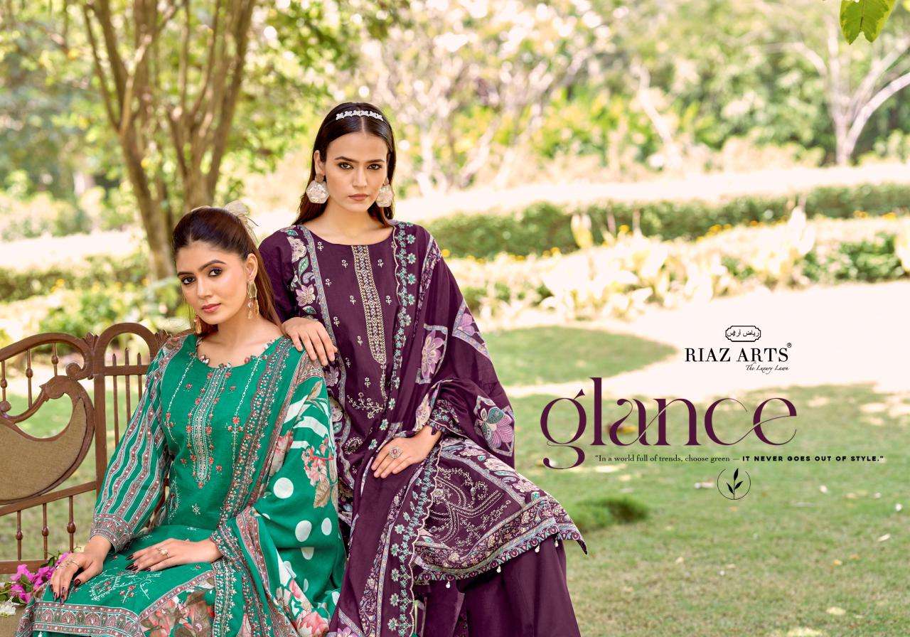 RIAZ ARTS BIN SAEED VOL-17 Cambric Cotton Embroidered Dress Material