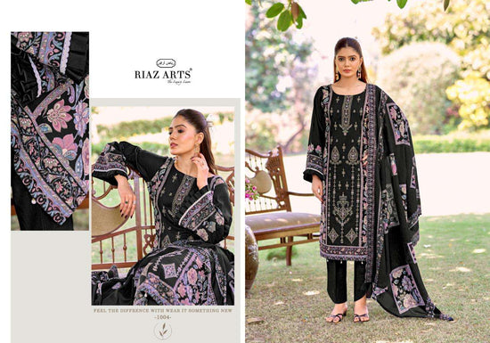 RIAZ ARTS BIN SAEED VOL-17 Cambric Cotton Embroidered Dress Material