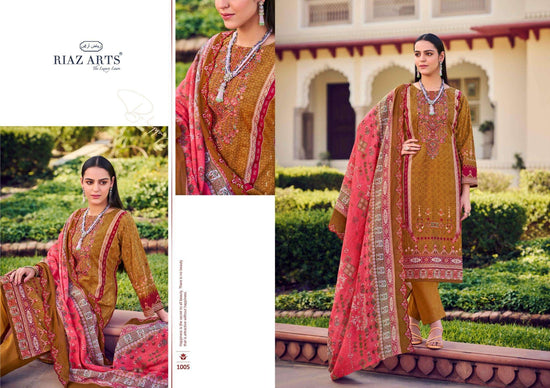 Riaz Arts Bin Saeed Vol 7 Pure Cotton Dress Material Collection - Amrah Wholesale