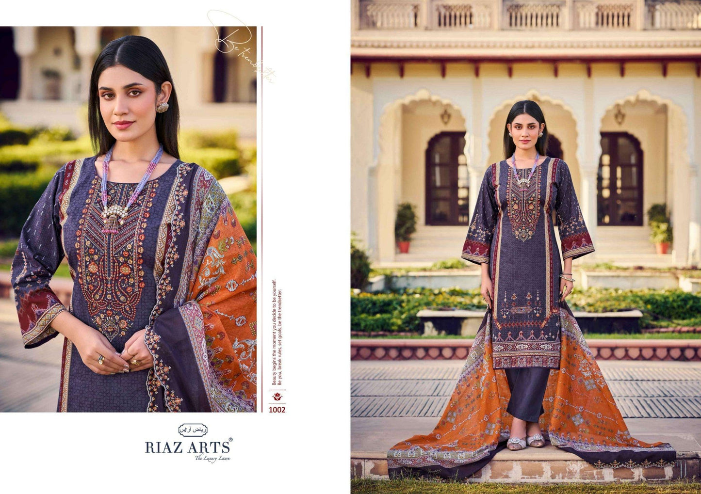 Riaz Arts Bin Saeed Vol 7 Pure Cotton Dress Material Collection - Amrah Wholesale