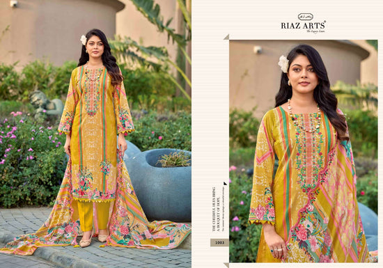 Riaz Arts Humdum Lawn Cotton Borror Embroidery Pakistani Suit