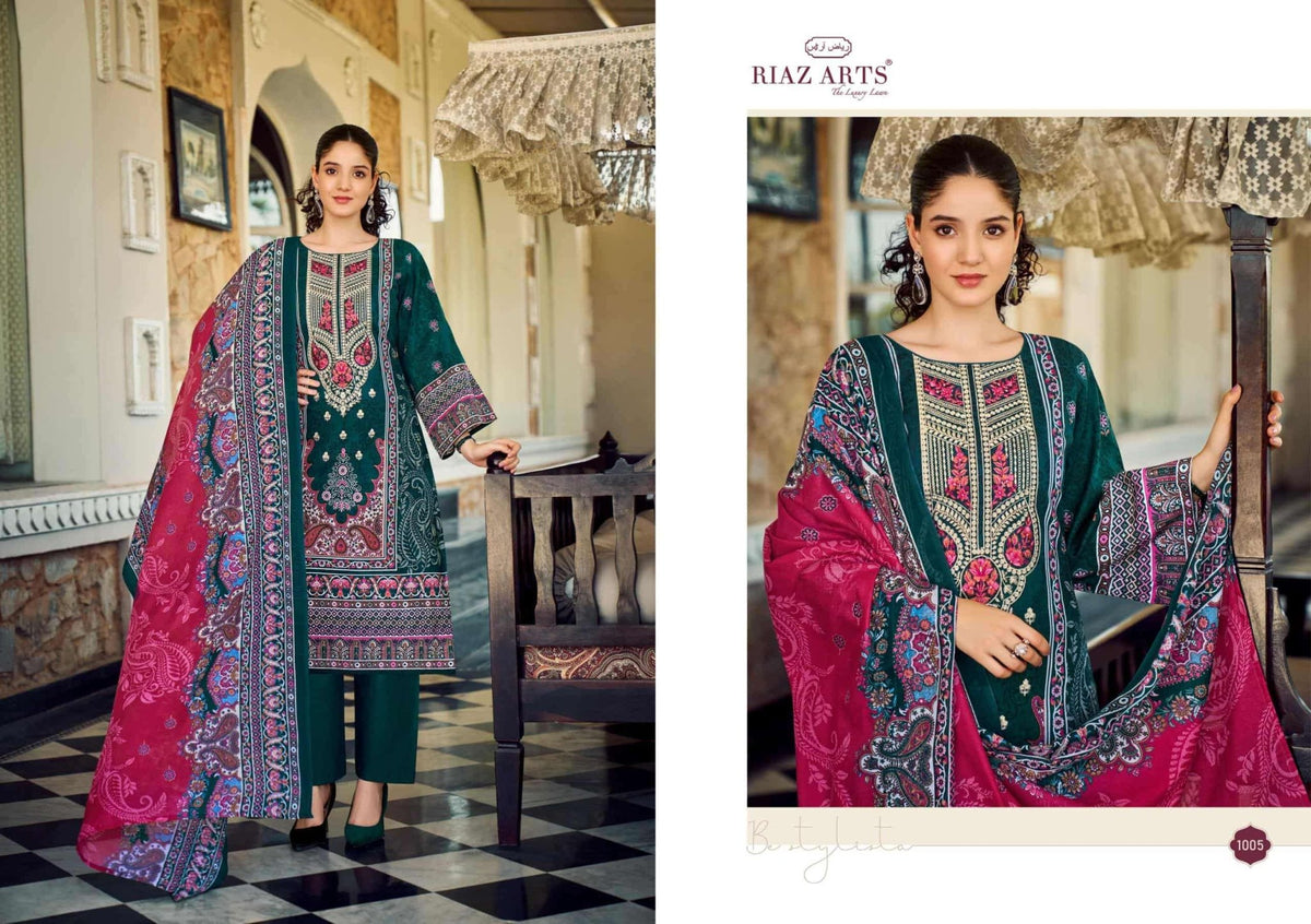 Riaz Arts Musafir Vol 31 Cotton Dress Material - Amrah Wholesale
