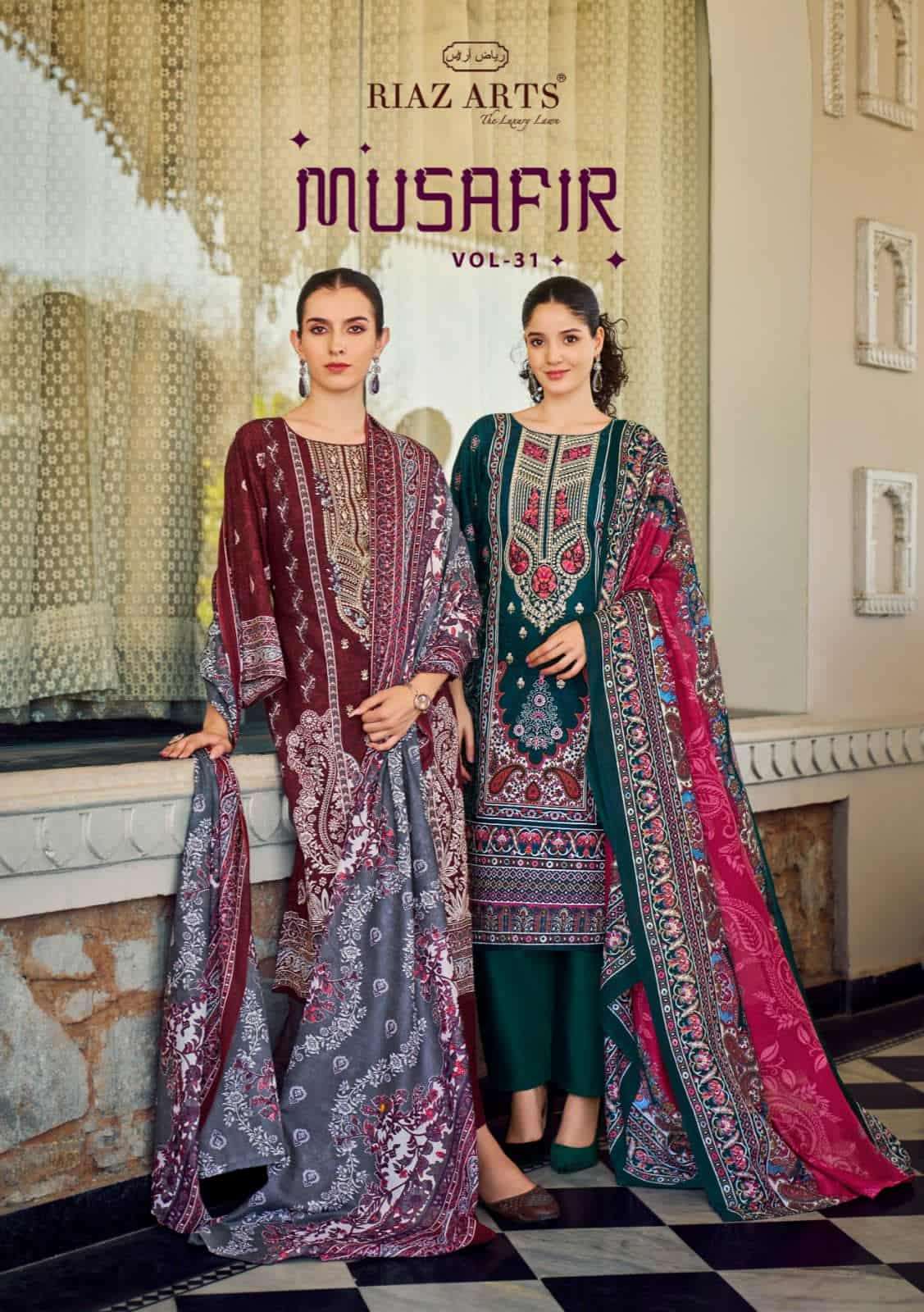 Riaz Arts Musafir Vol 31 Cotton Dress Material - Amrah Wholesale