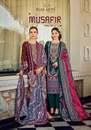 Riaz Arts Musafir Vol 31 Cotton Dress Material - Amrah Wholesale