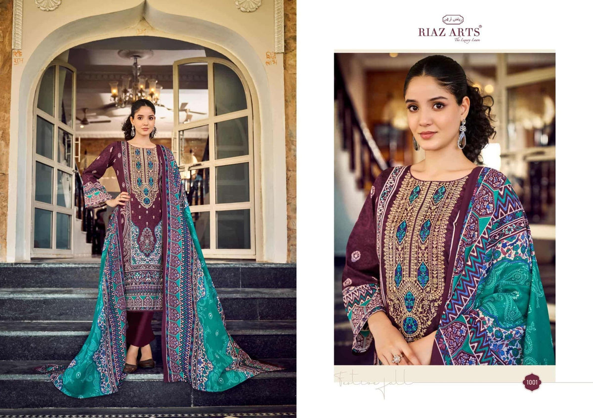 Riaz Arts Musafir Vol 31 Cotton Dress Material - Amrah Wholesale