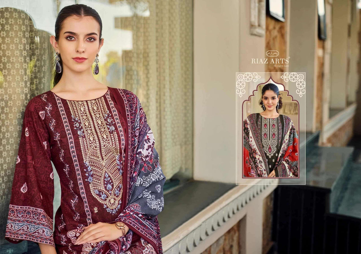 Riaz Arts Musafir Vol 31 Cotton Dress Material - Amrah Wholesale