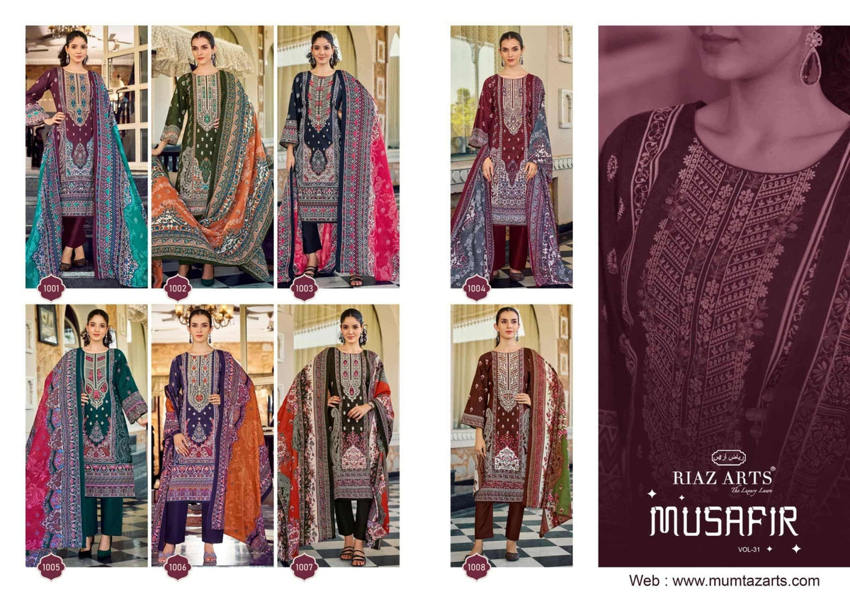 Riaz Arts Musafir Vol 31 Cotton Dress Material - Amrah Wholesale
