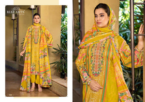 Riaz Arts Musafir Vol 33 Cotton Cambric Lawn Dress Material - Amrah Wholesale