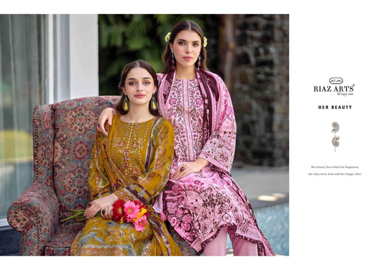 Riaz Arts Musafir Vol 44 Pure Cotton Dress Material - Amrah Wholesale