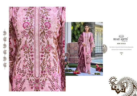 Riaz Arts Musafir Vol 44 Pure Cotton Dress Material - Amrah Wholesale