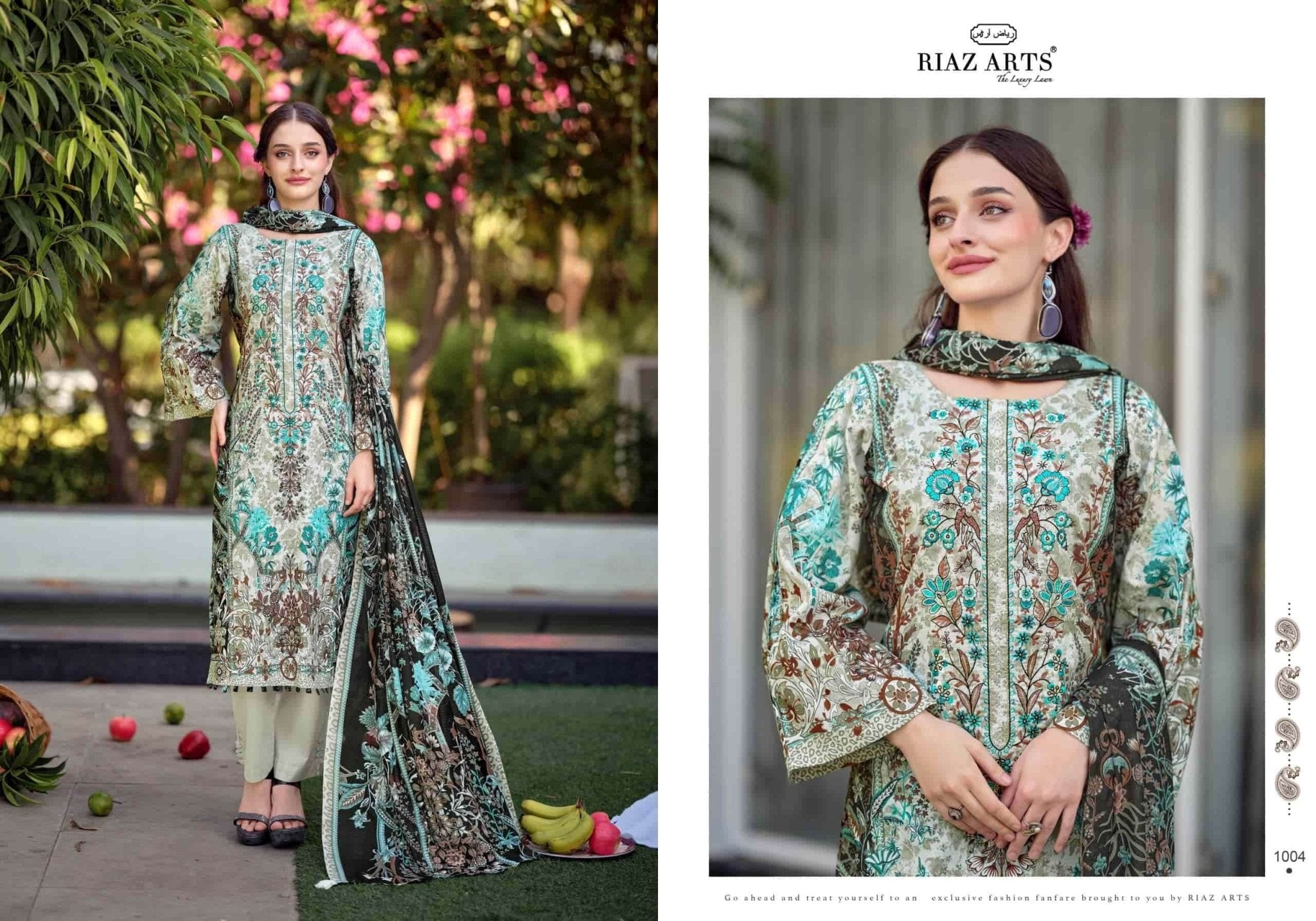 Riaz Arts Musafir Vol 44 Pure Cotton Dress Material - Amrah Wholesale