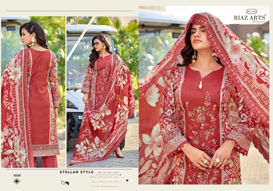 Riaz Arts Nawazish Vol 3 Lawn Cotton Heavy Embroidered Pakistani Suit - Amrah Wholesale