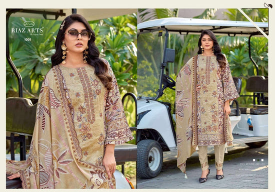 Riaz Arts Nawazish Vol 3 Lawn Cotton Heavy Embroidered Pakistani Suit - Amrah Wholesale