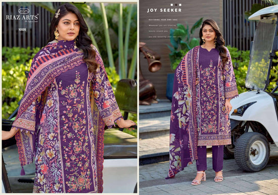 Riaz Arts Nawazish Vol 3 Lawn Cotton Heavy Embroidered Pakistani Suit