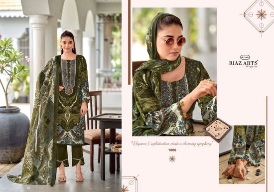 Riaz Arts Nayra Vol 42 Pure Cotton Embroidered Dress Material - Amrah Wholesale