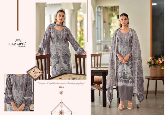 Riaz Arts Nayra Vol 42 Pure Cotton Embroidered Dress Material - Amrah Wholesale