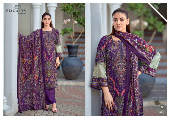 Riaz Arts Nayra Vol 43 Pure Cotton Dress Material