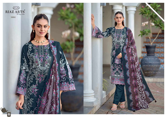 Riaz Arts Nayra Vol 43 Pure Cotton Dress Material