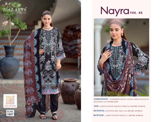 Riaz Arts Nayra Vol 43 Pure Cotton Dress Material