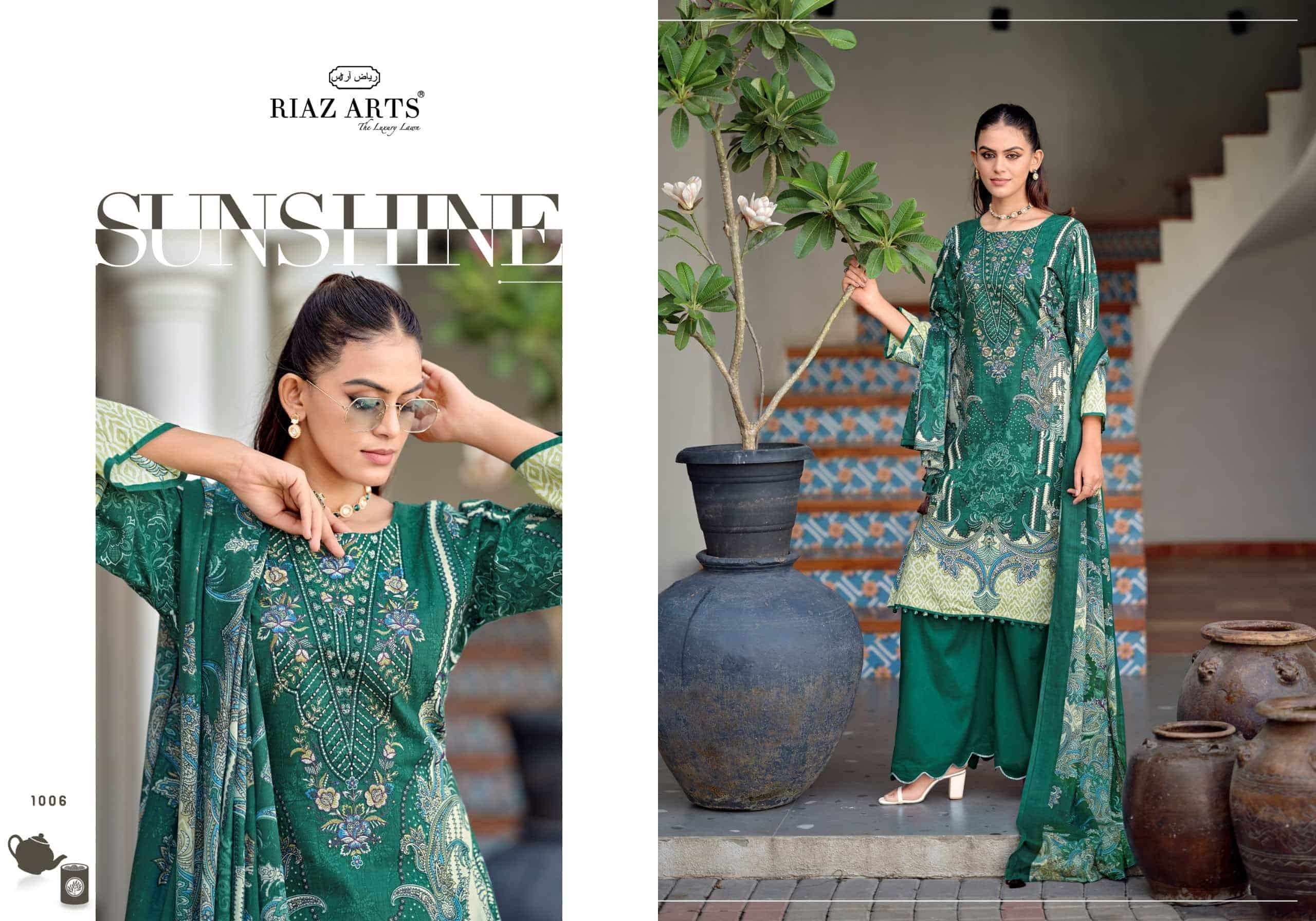 Riaz Arts Nayra Vol 43 Pure Cotton Dress Material