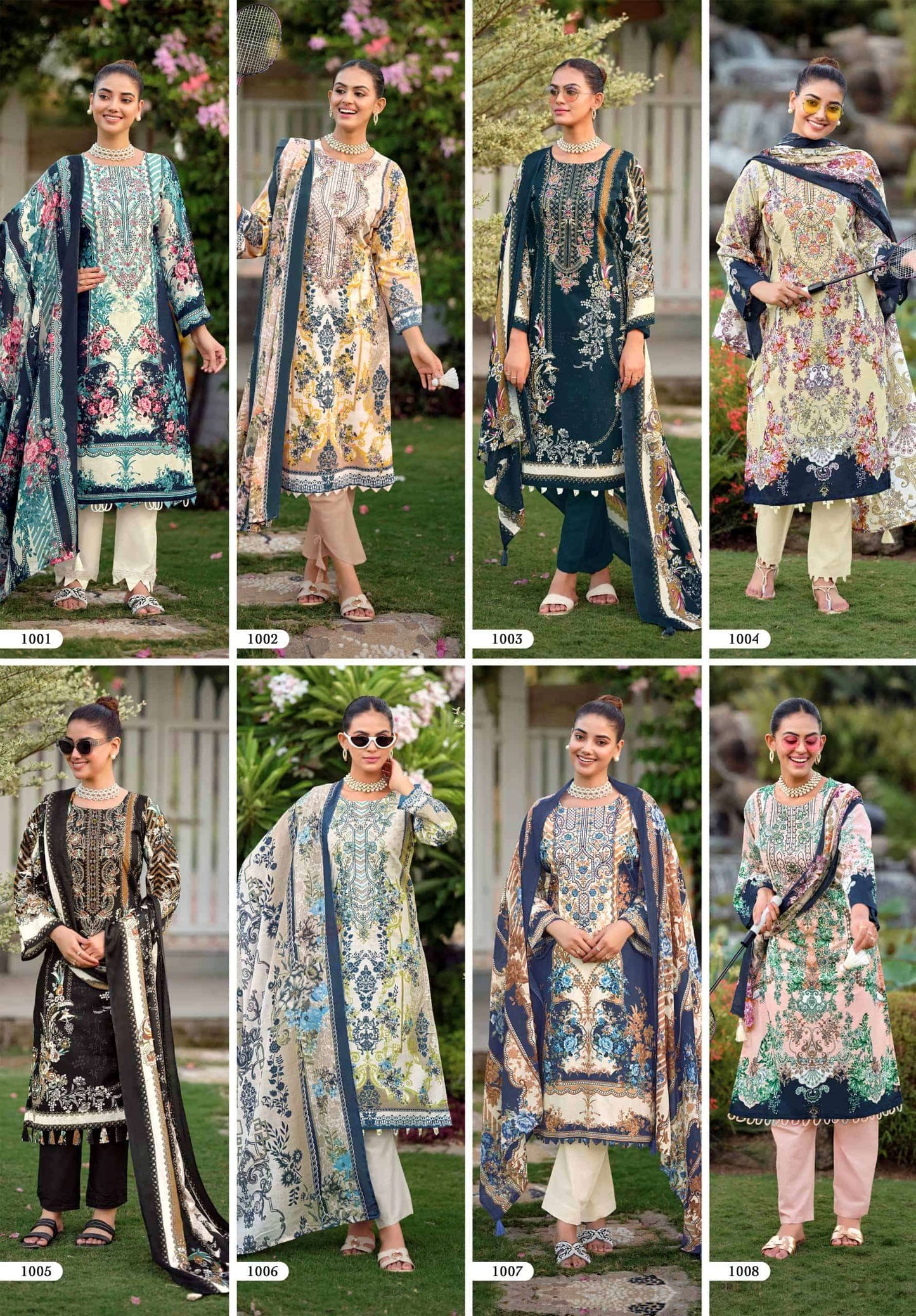 Riaz Arts Nayra Vol 44 Pure Cotton Embroidered Dress Material
