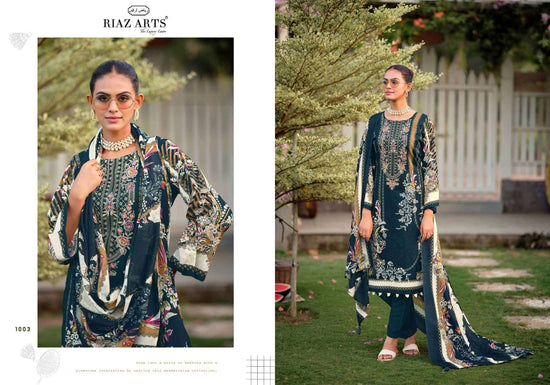 Riaz Arts Nayra Vol 44 Pure Cotton Embroidered Dress Material - Amrah Wholesale