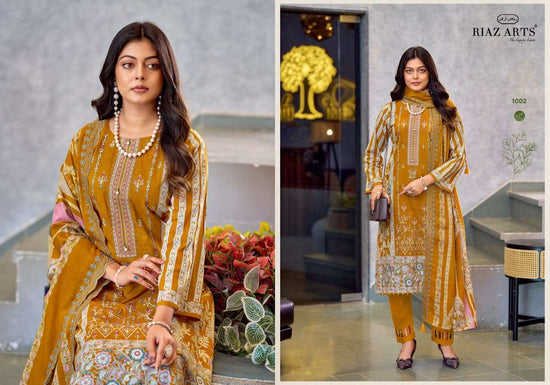 Riaz Arts Zeenat Lawn Cotton Embroidered Pakistani Suit