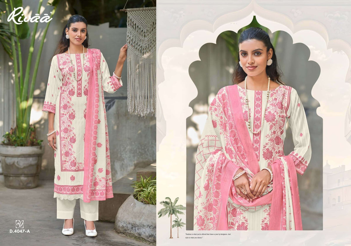 Rivaa Ayena Cotton Digital Printed Dress Material - Amrah Wholesale