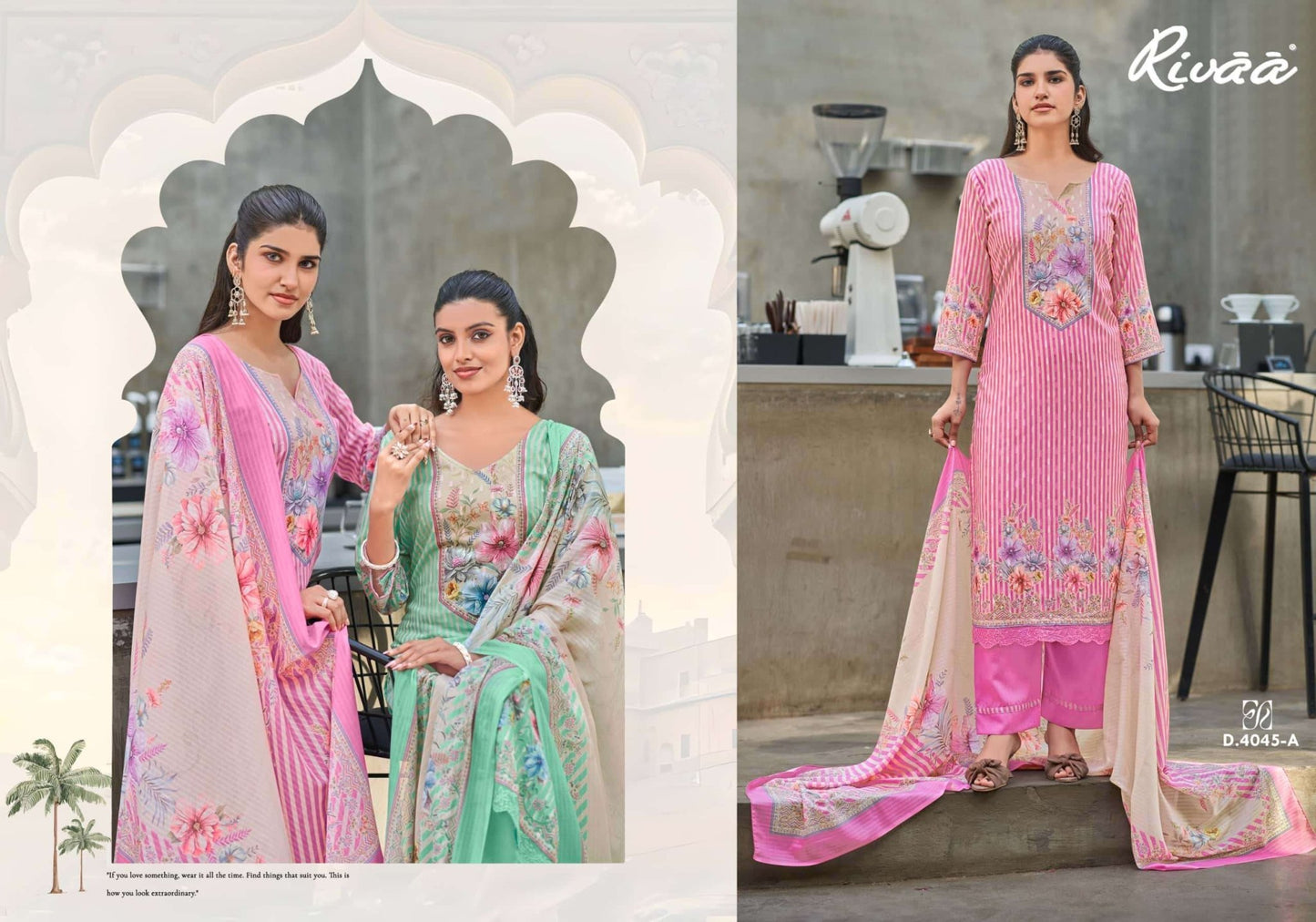 Rivaa Ayena Cotton Digital Printed Dress Material - Amrah Wholesale