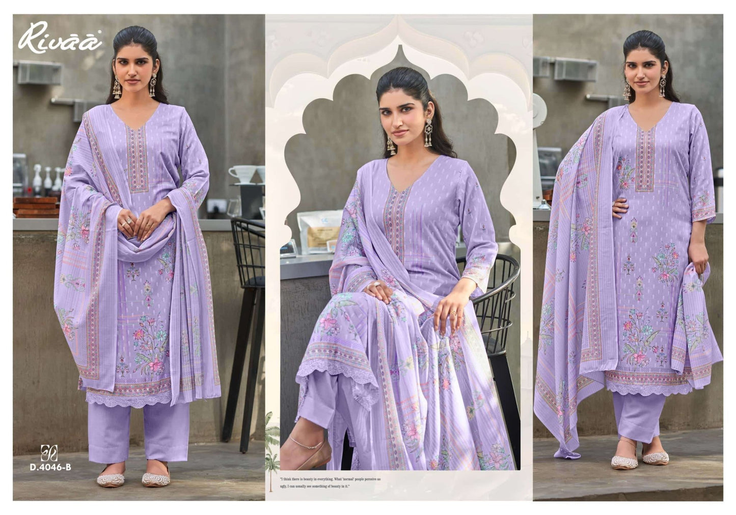 Rivaa Ayena Cotton Digital Printed Dress Material - Amrah Wholesale