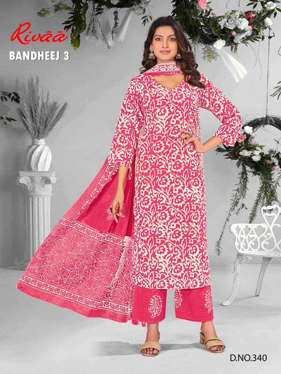 Rivaa Bandheej Vol 3 Cotton Dress Material - Amrah Wholesale