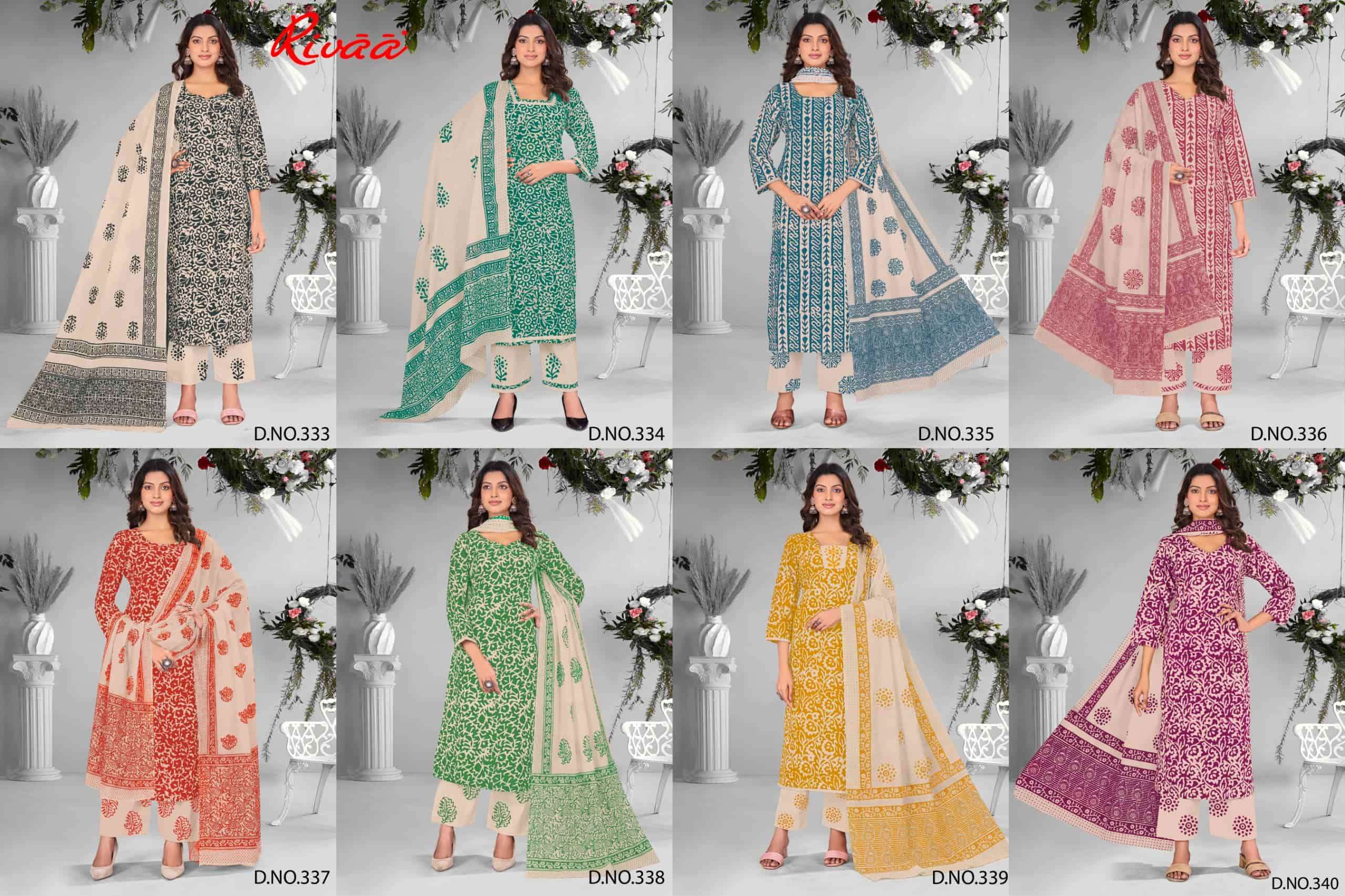 Rivaa Gadhwal Digital Printed Cotton Dress Material