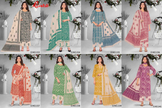 Rivaa Gadhwal Digital Printed Cotton Dress Material