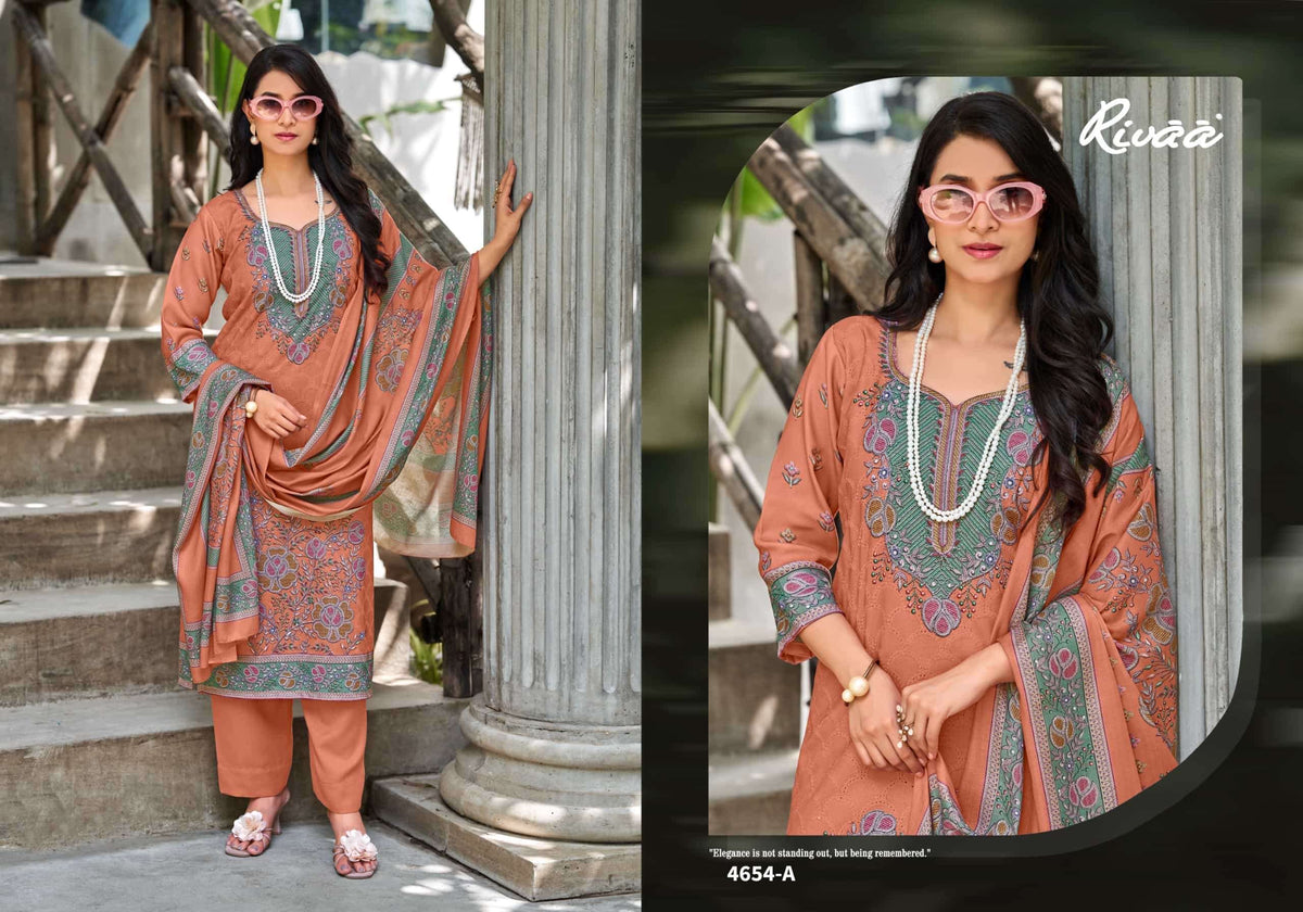 Rivaa Gracy Vol 3 Heavy Pashmina Unstitched Dress Material