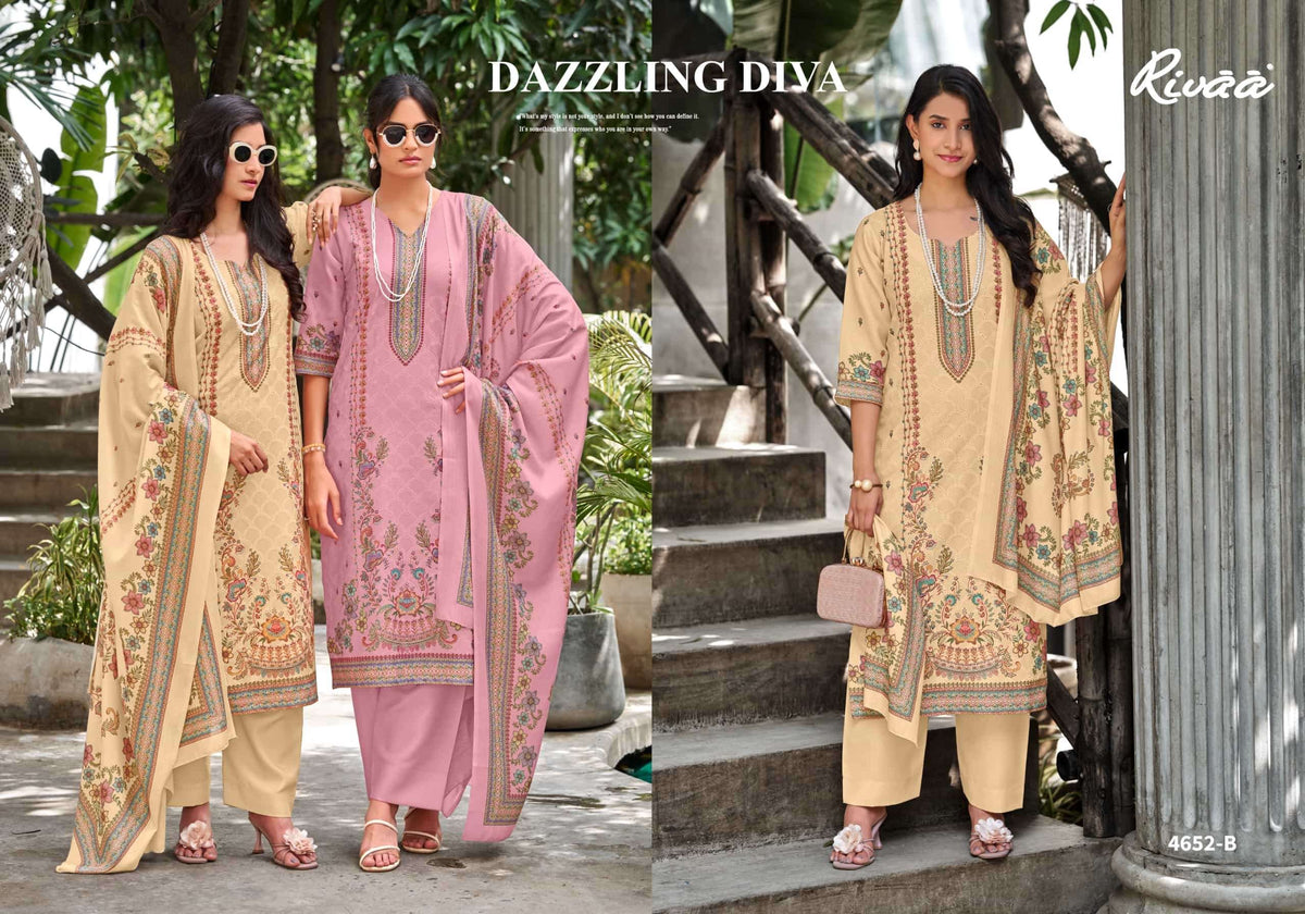 Rivaa Gracy Vol 3 Heavy Pashmina Unstitched Dress Material