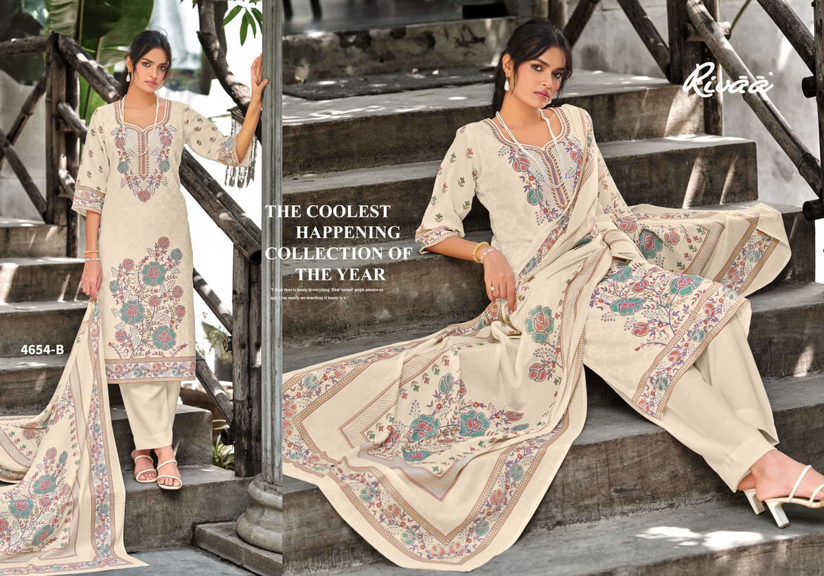 Rivaa Gracy Vol 3 Heavy Pashmina Unstitched Dress Material