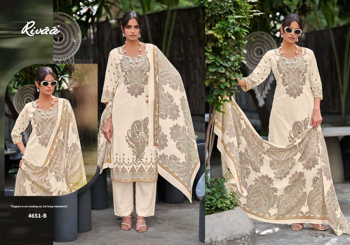 Rivaa Gracy Vol 3 Heavy Pashmina Unstitched Dress Material