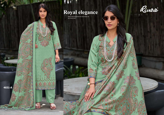 Rivaa Gracy Vol 3 Heavy Pashmina Unstitched Dress Material