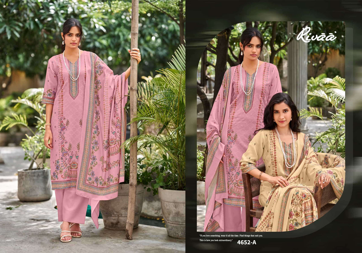 Rivaa Gracy Vol 3 Heavy Pashmina Unstitched Dress Material