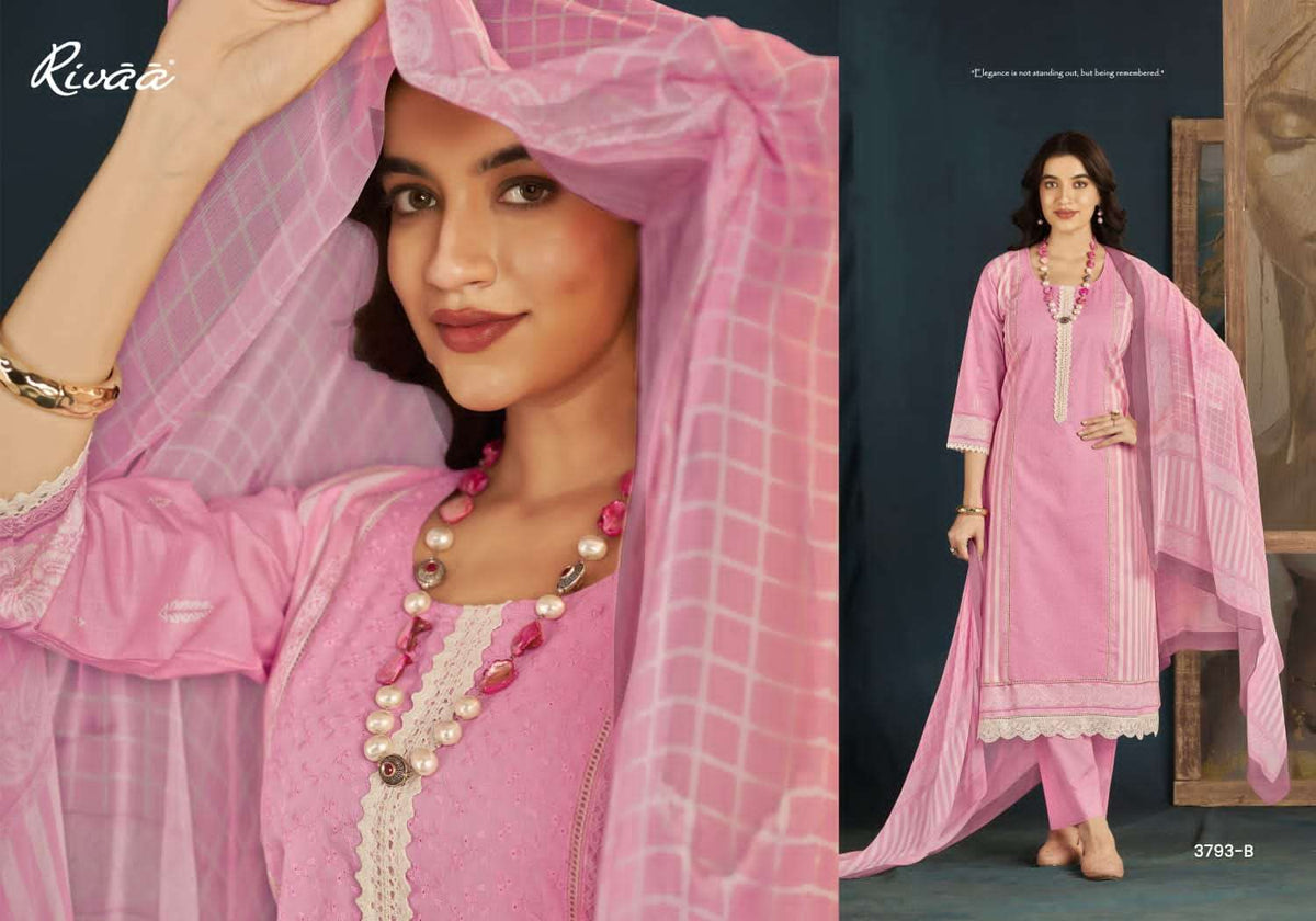 Rivaa Irina Italian Lawn Dress Material - Amrah Wholesale
