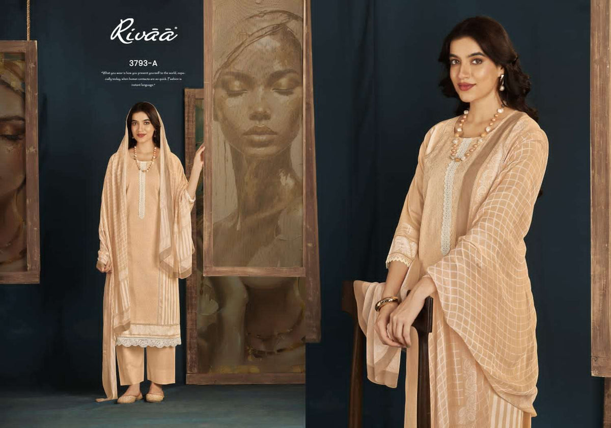 Rivaa Irina Italian Lawn Dress Material - Amrah Wholesale