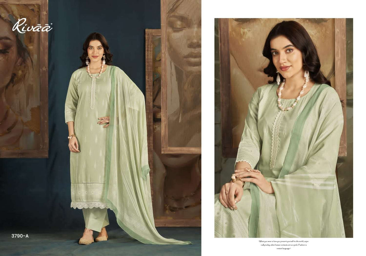 Rivaa Irina Italian Lawn Dress Material - Amrah Wholesale