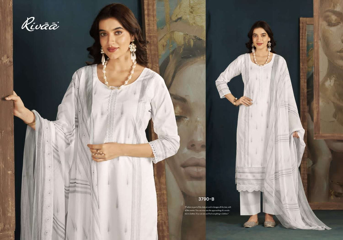 Rivaa Irina Italian Lawn Dress Material - Amrah Wholesale