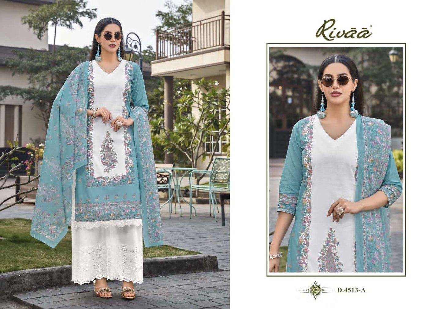 Rivaa Lucy Vol 2 Premium Italian Lawn Dress Material Wholesale