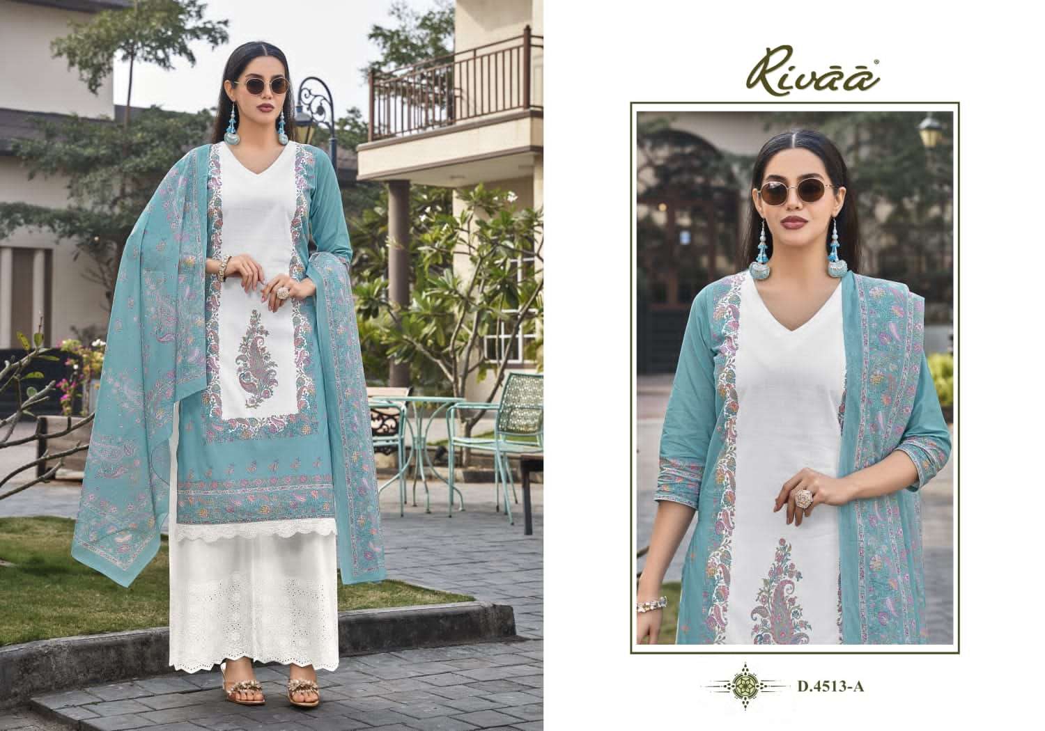 Rivaa Lucy Vol 2 Premium Italian Lawn Dress Material Wholesale